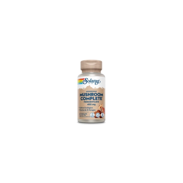 Mushroom complete fermentado 450 mg 60 vegcaps- Solaray