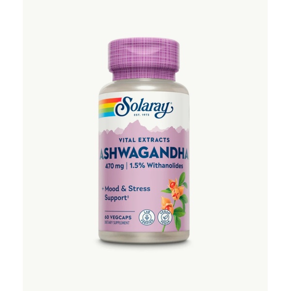 Ashwagandha 60 vegscaps -Solaray