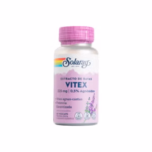 Vitex Sauzgatillo Solaray 225 mg con 0,5% de agnúsidos